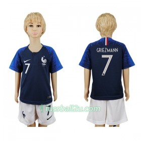 Günstige Fußballtrikots Frankreich Griezmann 7 Kinder Heimtrikot WM 2018